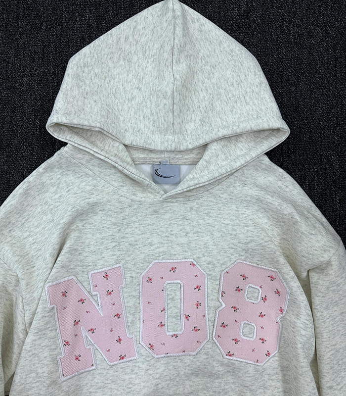 applique embroidrey hoodie