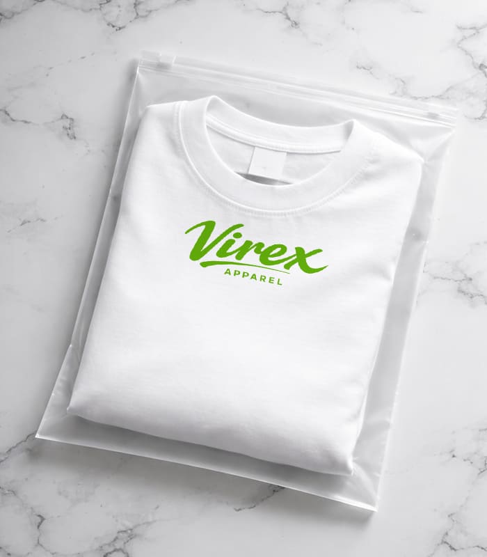 custom t shirt packing bags