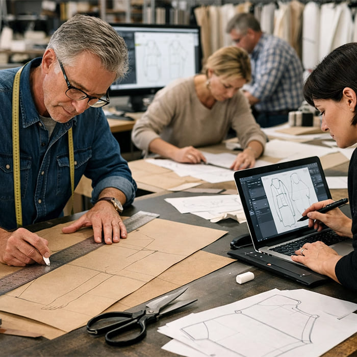 Cut & Sew Service 9 pattern development