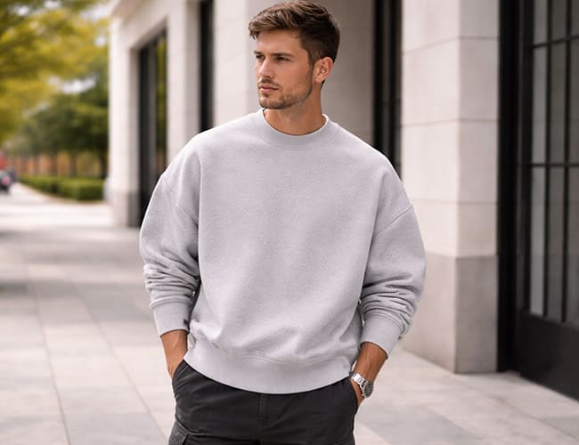 boxy sweatshirt