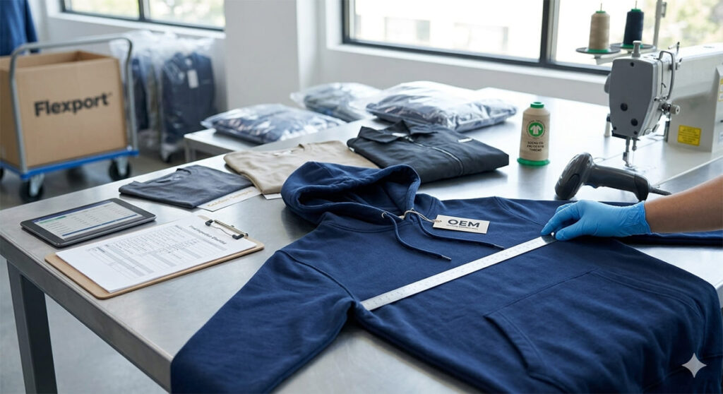 checking hoodies size measurement
