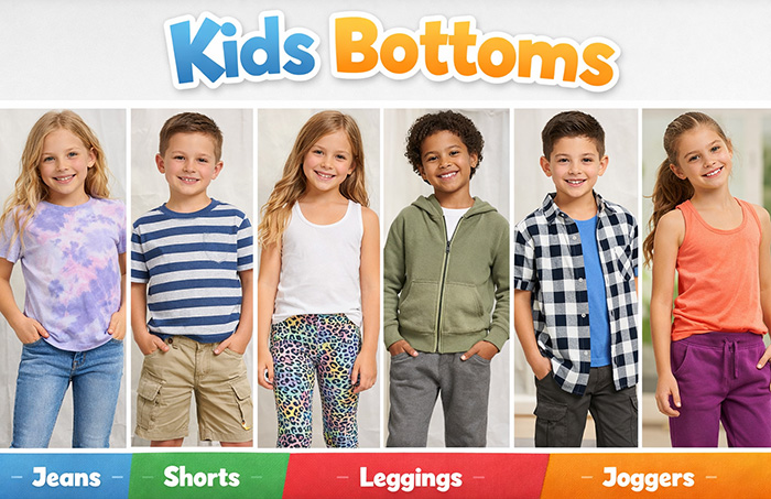 custom kids bottoms
