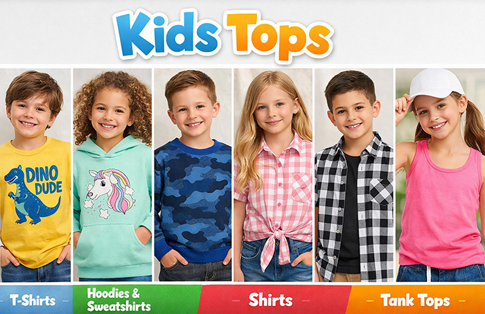 custom kids tops