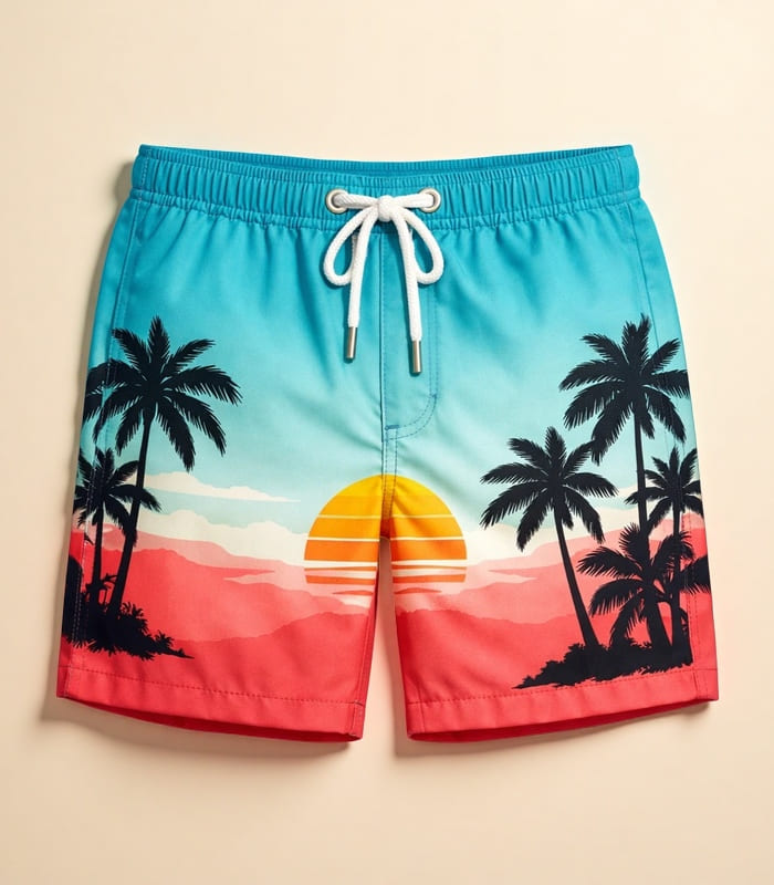 custom swim trunks