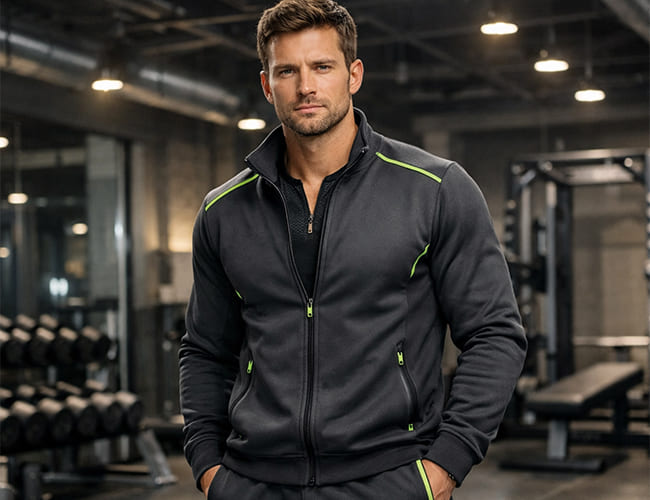 private label zip up tracksuit