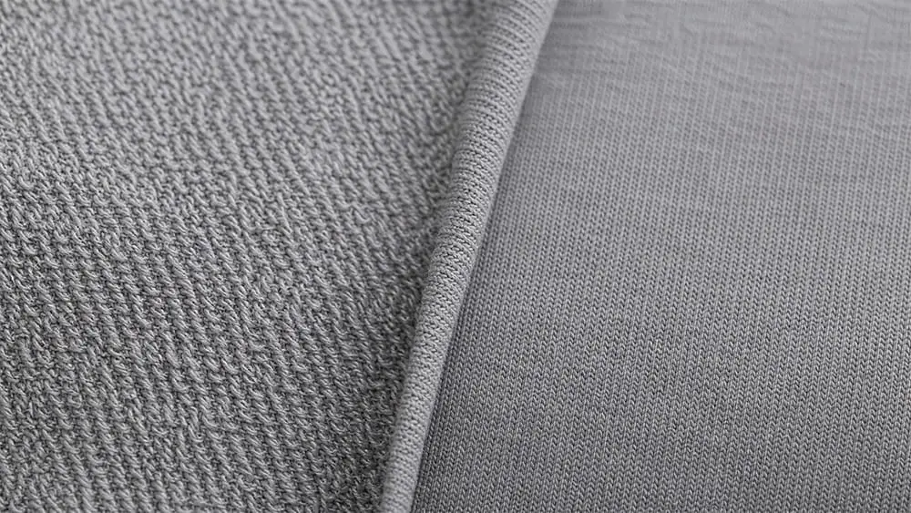 Hoodies French Terry Fabric Front and Back