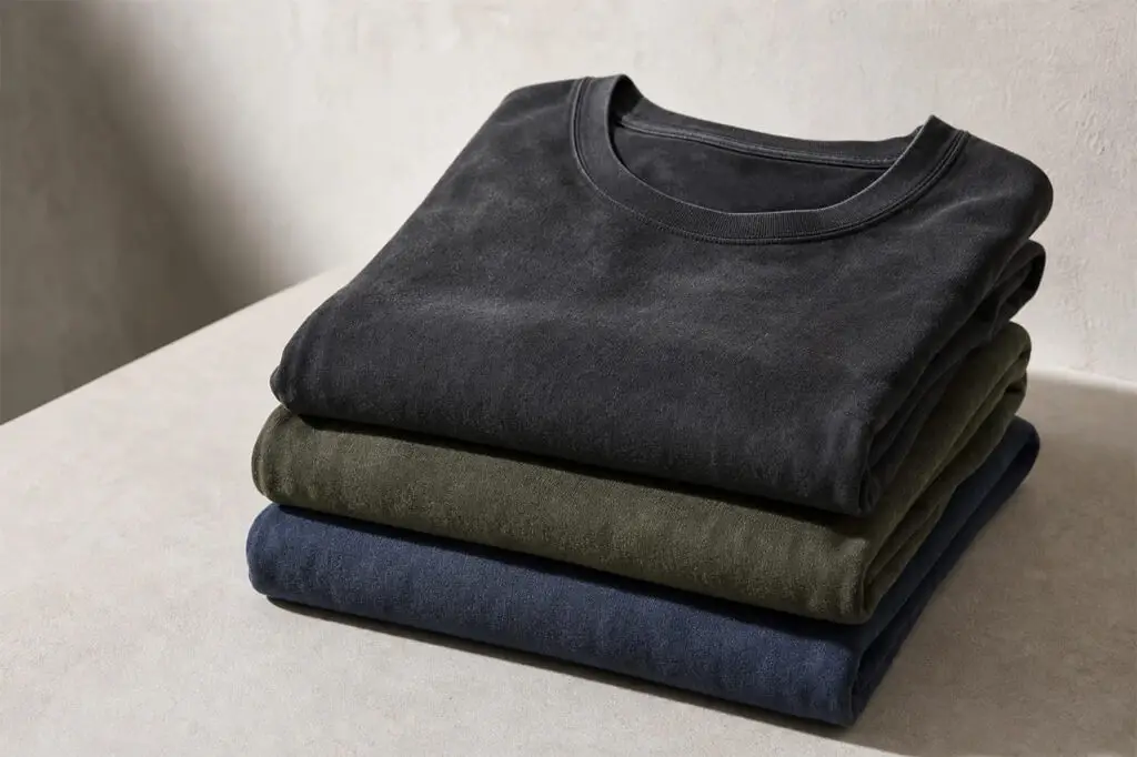 Stacked Vintage Washed Oversized T-Shirts in Various Colors