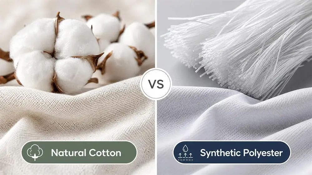cotton vs polyester t-shirts fabric