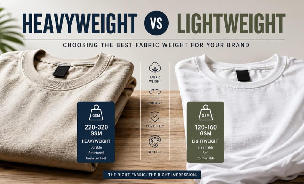 heavyweight vs lightweight t-shirts
